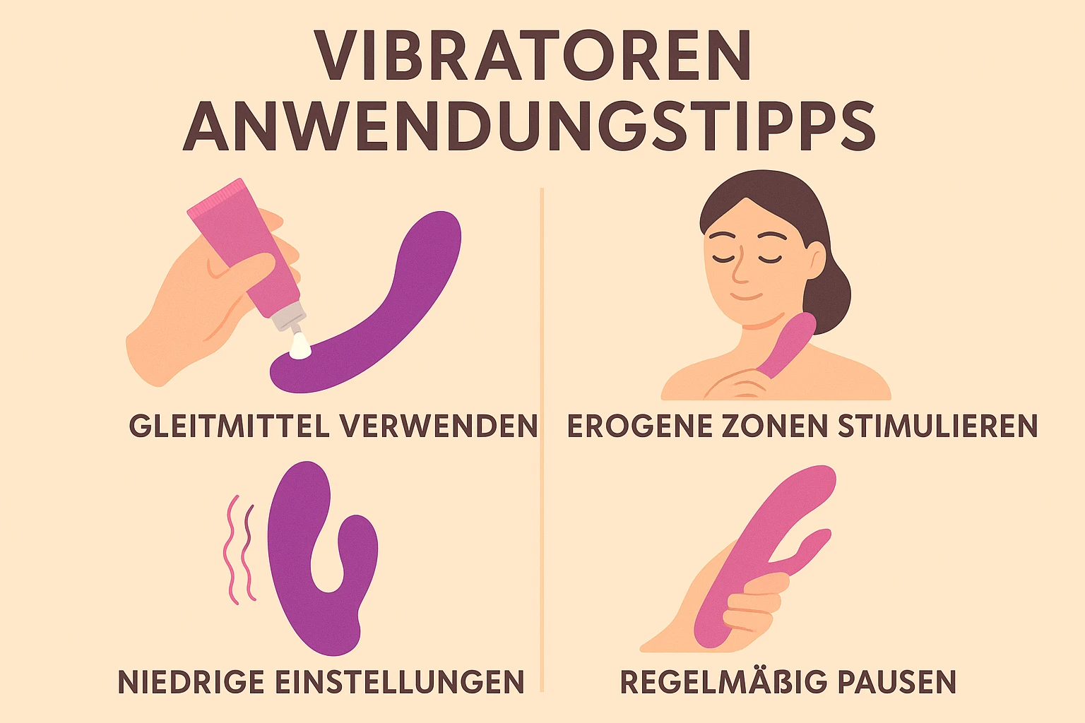 Vibratoren Anwendungstipps