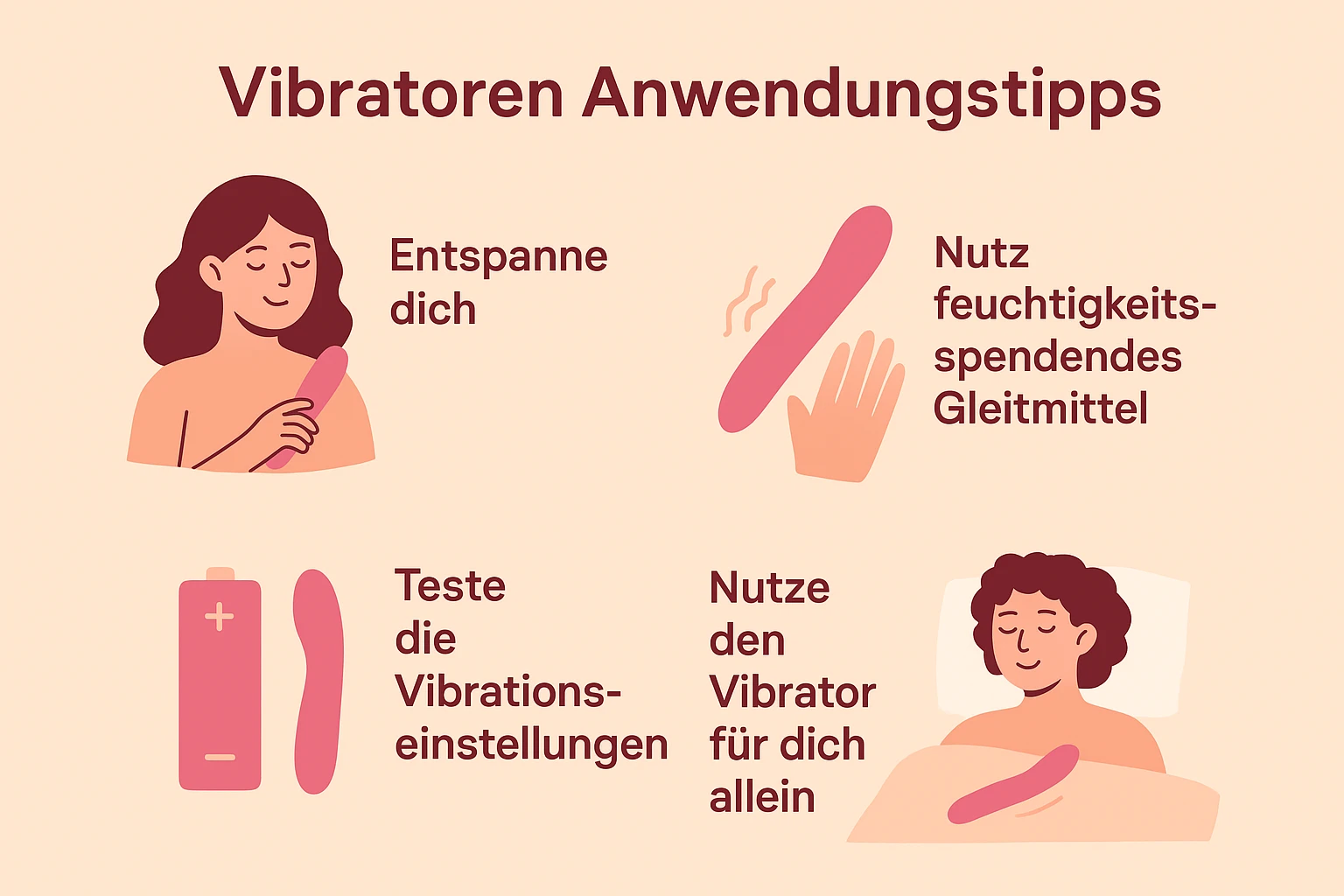 Vibratoren Anwendungstipps